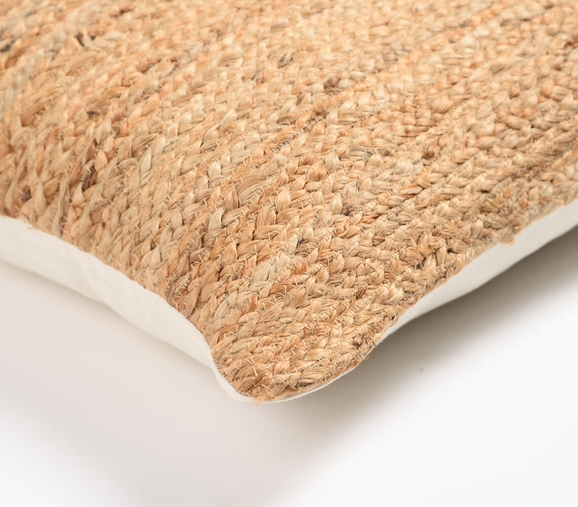 Hand Braided Jute & Cotton | Cushion Cover