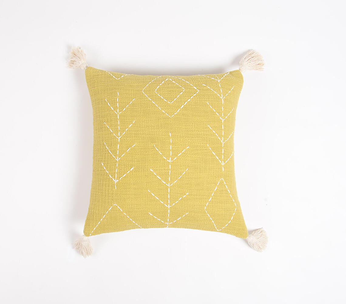 Embroidered Cotton | Cushion Cover