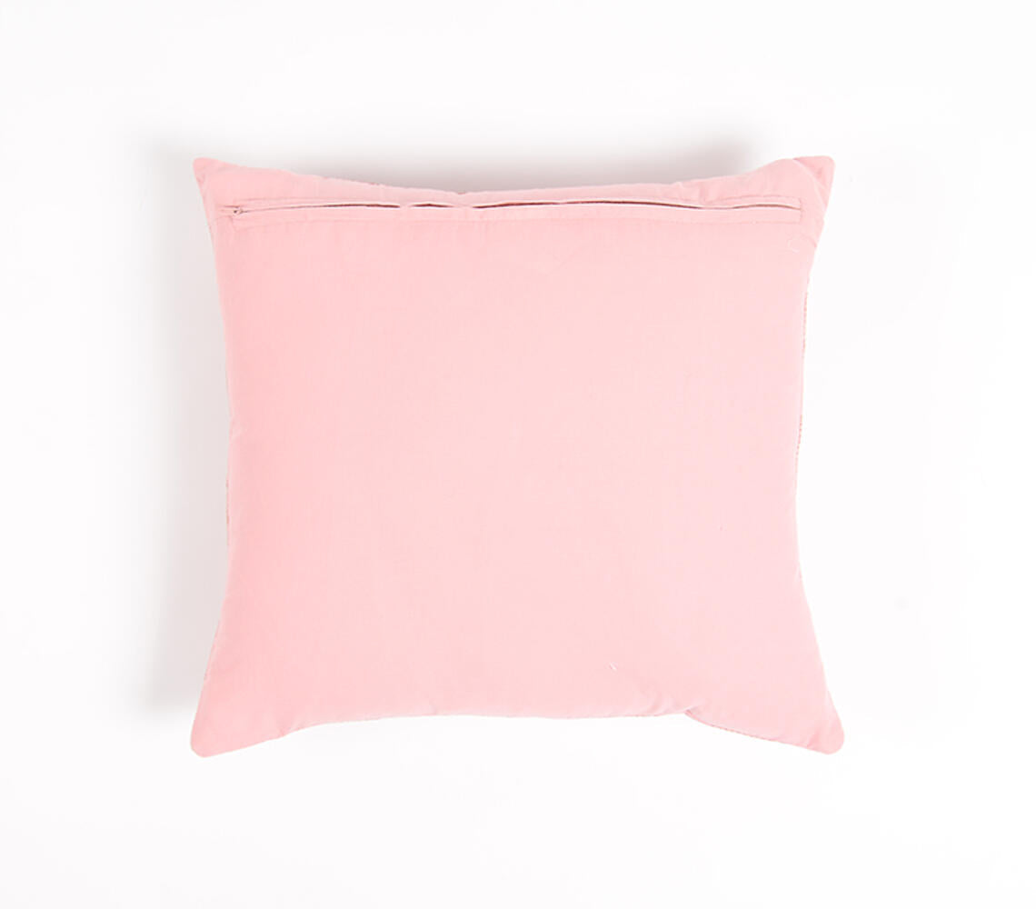 Embroidered & Quilted Cotton | Cushion Cover