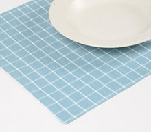 Load image into Gallery viewer, Checkered Sky Cotton Placemats (set of 4)
