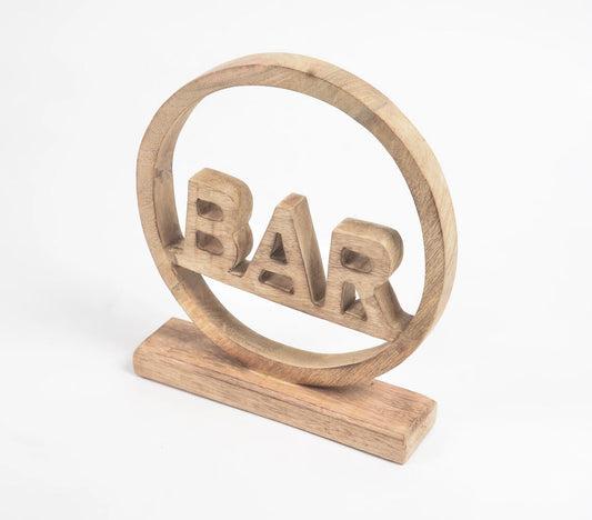 Bar' Wooden Tabletop Decorative