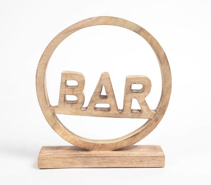 Bar' Wooden Tabletop Decorative