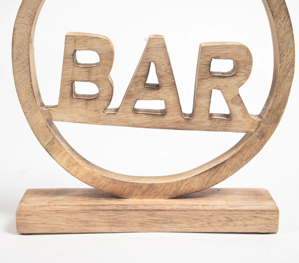 Bar' Wooden Tabletop Decorative