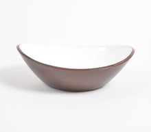 Load image into Gallery viewer, Classic White Turned Wood Bowl
