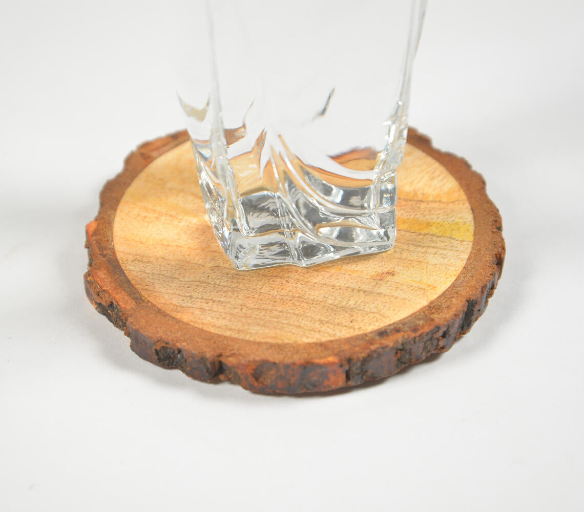 Wooden Log Coasters (set of 4) | Kitchen