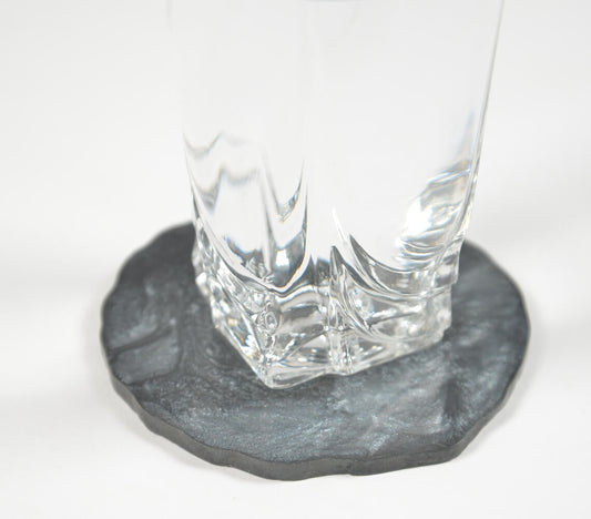 Sparkly Charcoal Resin Coasters (set of 4) | Kitchen