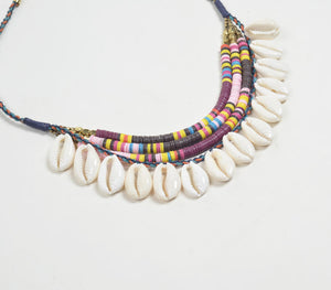 Bohemian Summer Beach Holiday Shell Layered Necklace