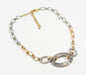 Monochrome-Toned Iron Twisted-Chain Necklace with Extension Chain | Jewelry