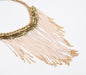 Statement Beaded Fringe Necklace | Jewelry