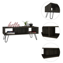 Load image into Gallery viewer, Coffee Table Minnesota, Two Shelves, Carbon Espresso Finish
