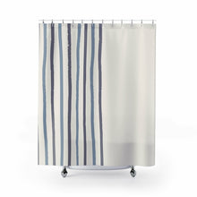 Load image into Gallery viewer, Blue Striped Shower Curtain
