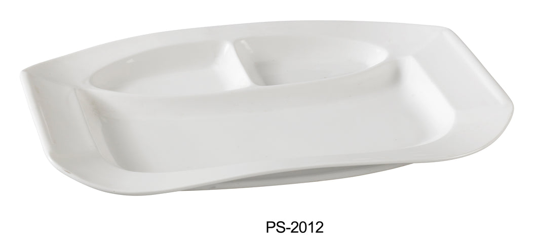 Yanco PS-2012 3-Compartment Plate