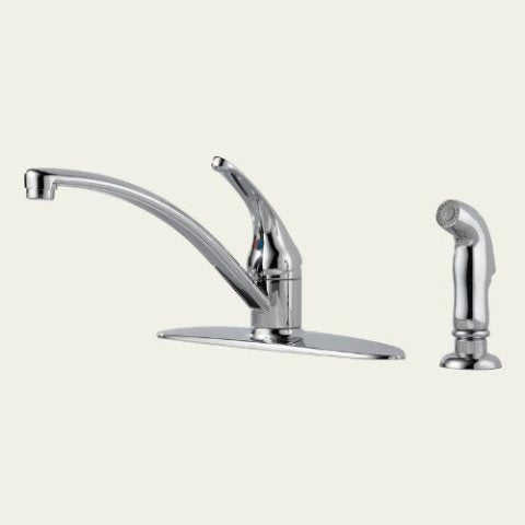 B & K 10901LF Foundations Single Handle Kitchen Faucet with Spray