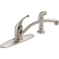 B & K 10901LF-SS Single Handle Kitchen Faucet with Spray  Stainles