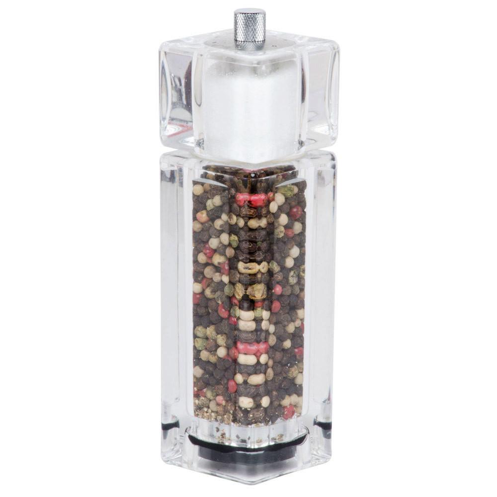 Acrylic Fresh Salt & Pepper 2-in-1 Combo Mill, 6.5 inches | Kitchen