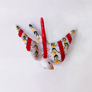 Portuguese Ceramic Spring Swallow - Stripped | Home Decor