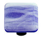 Hot Knobs HK2060-KA White Swirl Cobalt Blue Square Glass Cabinet Knob | Home Improvement