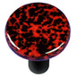 Hot Knobs HK8057-KRB Granite Black & Red Round Glass Cabinet Knob - Bl | Home Improvement