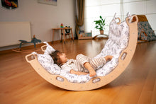 Load image into Gallery viewer, Climbing Arch Rocker with Origami Pillow
