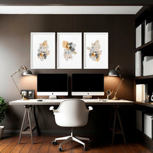 Load image into Gallery viewer, Art for Office Wall | Set of 3 Wall Art Prints | Wall Art
