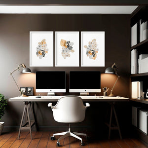 Art for Office Wall | Set of 3 Wall Art Prints | Wall Art