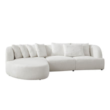 Load image into Gallery viewer, Convertible Corner Sofa with armrest and sectional Sofa, Left Chaise
