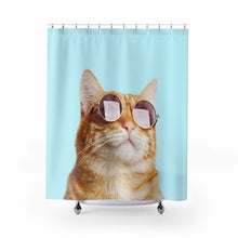 Load image into Gallery viewer, Cat Rules Shower Curtains
