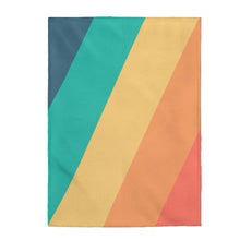 Load image into Gallery viewer, Diagonal Stripes Plush Blanket Throw
