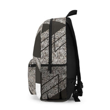 Load image into Gallery viewer, Backpack - Large Water-resistant Bag, Brown and White Triangular
