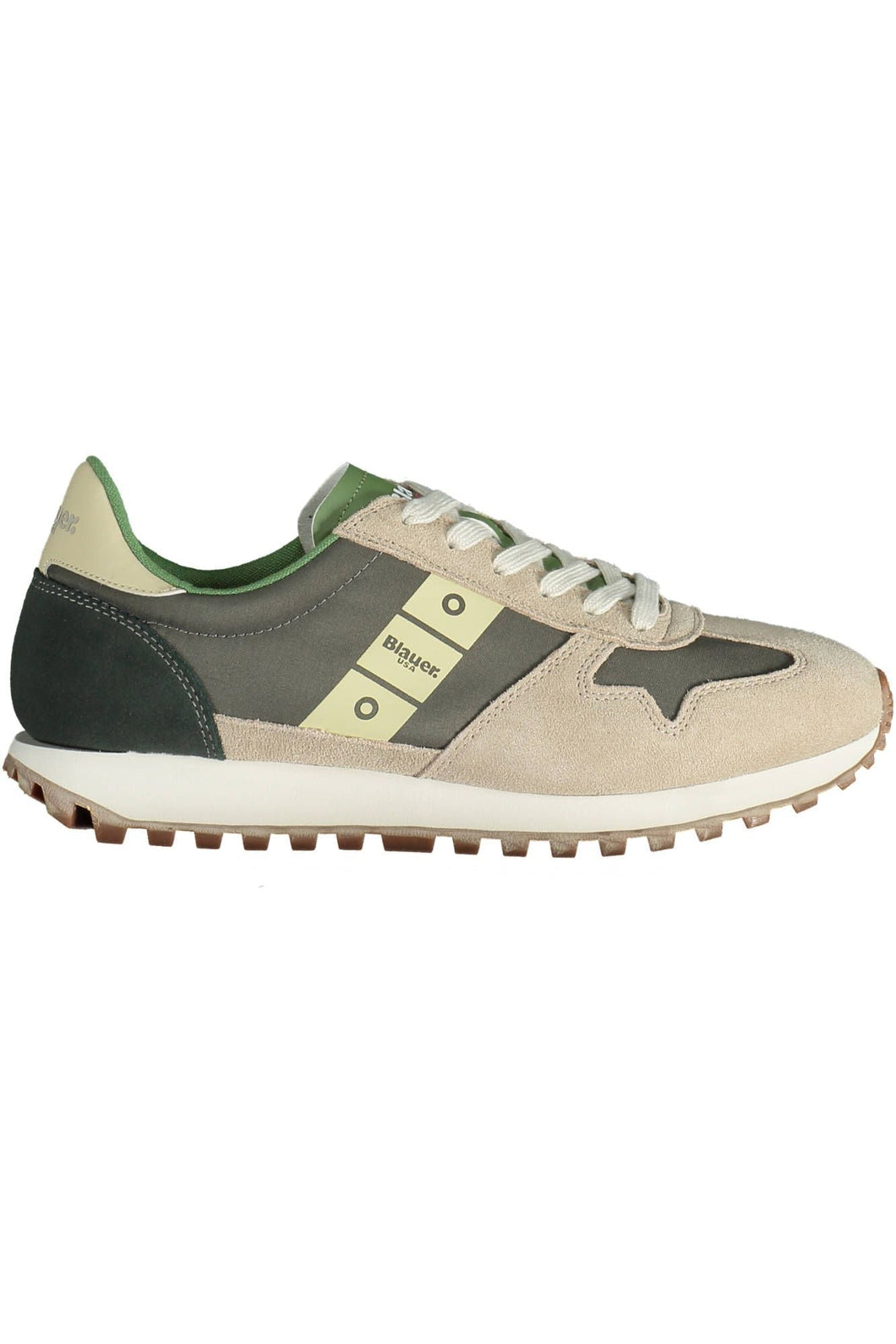 Blauer Beige Polyester Sneaker