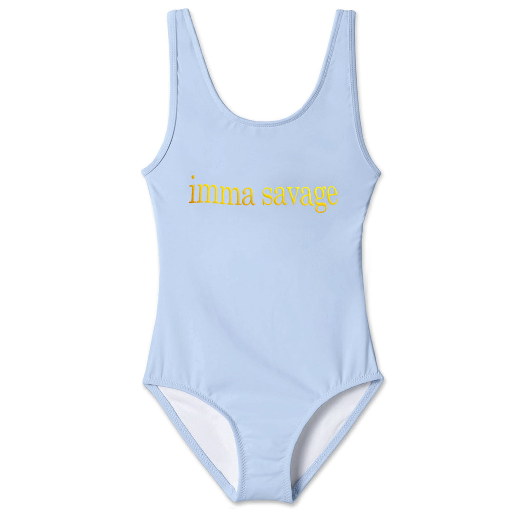 Blue Imma Savage Tank Swimsuit