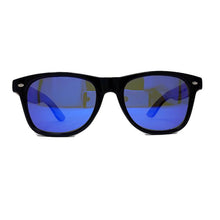 Load image into Gallery viewer, Zebrawood Sunglasses with Blue Polarized Lenses
