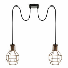 Load image into Gallery viewer, Retro Industrial 2 Way Indoor Ceiling Pendant Chandelier Hanging Light
