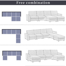 Load image into Gallery viewer, 3 Pieces U shaped Sofa with Removable Ottomans | Furniture
