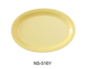 Yanco NS-516Y Nessico Oval Platter with Narrow Rim