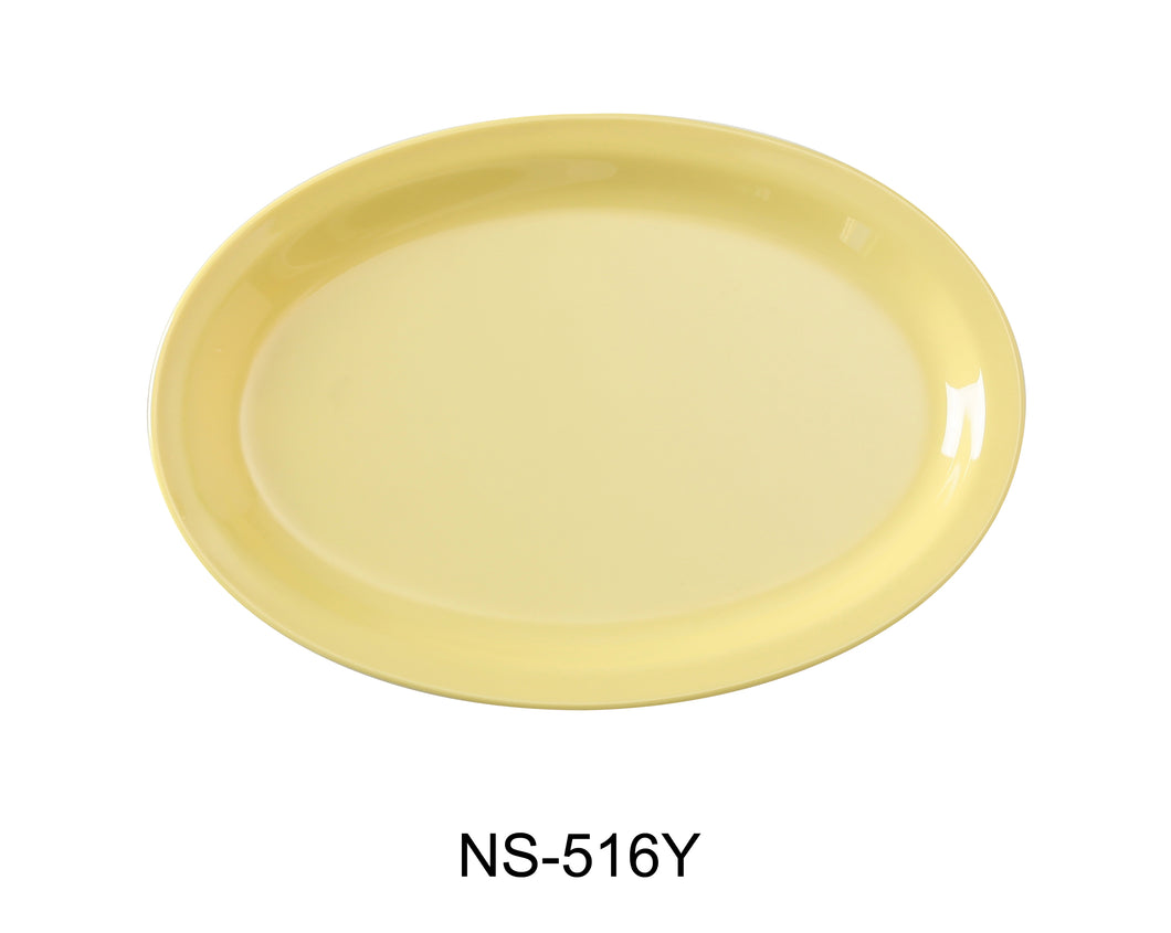 Yanco NS-516Y Nessico Oval Platter with Narrow Rim