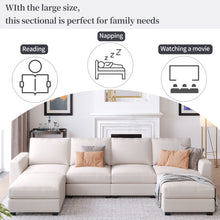 Load image into Gallery viewer, 3 Pieces U shaped Sofa with Removable Ottomans | Furniture
