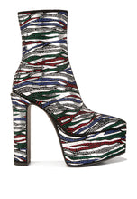 Load image into Gallery viewer, cartier pattern embellishment platform boots
