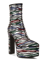 Load image into Gallery viewer, cartier pattern embellishment platform boots
