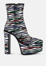 Load image into Gallery viewer, cartier pattern embellishment platform boots
