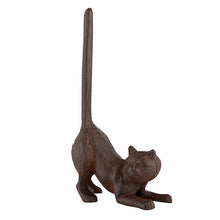 Load image into Gallery viewer, Cat Butt Cast Iron Tissue Holder | 9.5&quot; Tall | Real Cast Iron,
