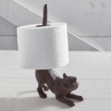 Load image into Gallery viewer, Cat Butt Cast Iron Tissue Holder | 9.5&quot; Tall | Real Cast Iron,
