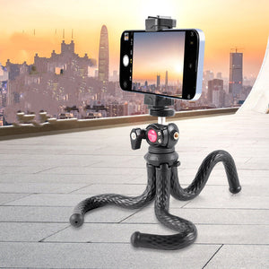 Black Octopus Mobile Phone Clip Gimbal Tripod Set | Boyfriend Collection