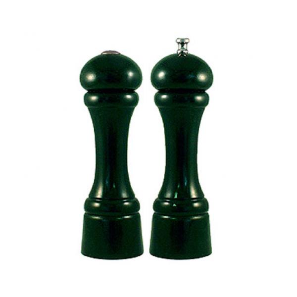 Chef Specialties 08800 8 in. Forest Green Pepper Mill and Salt Shaker