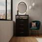 Dresser Atlanta, Four Drawers, Black Wenge Finish