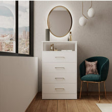 Load image into Gallery viewer, Dresser Atlanta, Four Drawers, White Finish
