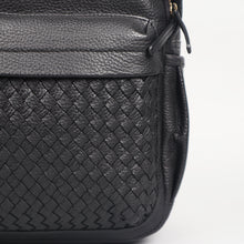 Load image into Gallery viewer, Weaved Journey Leather Backpack - Black | Journey Collection
