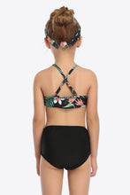 Load image into Gallery viewer, Botanical Print Ruffled Two-Piece Swim Set
