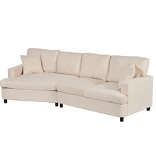 Load image into Gallery viewer, 3 Seat Streamlined Sofa with Removable Back and Seat Cushions | Furniture
