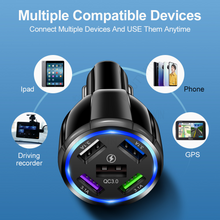 Load image into Gallery viewer, 15W Quick Charge 5USB QC3.0 Car Charger | Car Accessories
